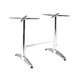 G & A AB2723 AB Series Aluminum Table Base, 27x23 Base Spread, Dining Height, Polished Finish 1 image