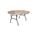 G & A BQT72R Banquet Folding Table, Round, 72" Diameter, 3/4" Thick Sealed Smooth Oak Plywood Top 1 image