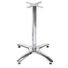 G & A C2323 C Series 23x23 Restaurant Table Base, Dining Height, Stainless Steel, Chrome Finish 1 image