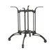 G & A CA3232 CA Series 32x32 Dining Height Table Base, Black Powder Coat, Aluminum 1 image