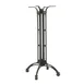 G & A CHA2424 Bar Height Cast Aluminum Table Base, 24x24 Spread, Black Powder Coat Finish 1 image