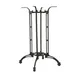 G & A CHA3232 Bar Height Cast Aluminum Table Base, 32x32 Spread, Black Powder Coat Finish 1 image