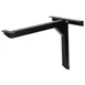 G & A CL33 CL Series Cantilever Table Base, 33x19.5 Base Spread, Black Powder Coat Steel 1 image