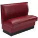 G & A CLASSIC-3/4-42 3/4 Circle Upholstered Corner Booth, 42"H, Solid Wood Frame, COM/Esprit Vinyl, Priced per Linear Foot 1 image