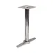 G & A CQH0522 CQ Series Table Base, Bar Height, Chrome Finish, 3" Dia. Column, 22" Base Spread 1 image
