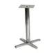 G & A CQH2222 CQ Series 22x22 Bar Height Chrome Table Base with 3 Inch Column 1 image