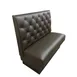 G & A DIAMOND TUFTED-1/2-42 1/2 Circle Upholstered Tufted Back Booth, 42"H, COM/Esprit Vinyl, Solid Wood Frame 1 image