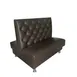 G & A DIAMOND TUFTED-D-42 Double Booth, 42"H, Upholstered Tufted Back & Seat, Solid Wood Frame, COM/Esprit Vinyl, Priced per Foot 1 image