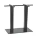 G & A GB1628 GB Series Table Base, 16x28 Spread, 2-1/4 Dia. Column, Dining Height, Steel, Black Powder Coat 1 image