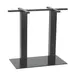 G & A GBH1628 GB Series Bar Height Table Base, 16x28 Spread, Steel, Black Powder Coat Finish 1 image