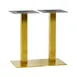 G & A GDH1628 GD Series Bar Height Table Base, 16x28 Spread, Steel, Gold Powder Coat Finish 1 image