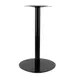 G & A GRBL18 Gr Series Table Base, 18" Spread, 2" Column, Dining Height, Black Powder Coated Steel 1 image