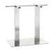 G & A GS1628 Stainless Steel GS Series Table Base, 16x28 Spread, 3 Dia. Column, Dining Height, Brushed Finish 1 image