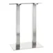 G & A GSH1628 GS Series Bar Height Stainless Steel Table Base, 16x28 Spread, Brushed Finish 1 image
