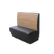 G & A HORIZONTAL-S-42 Single Horizontal Channel Back Booth, Upholstered Seat, 42"H, Solid Wood Frame, COM/Esprit Vinyl, Priced per Foot 1 image