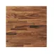 G & A HS2424 24x24 Square Saman Hardwood Table Top, 1.5 Thick, Exotic Walnut UV Finish 1 image