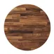G & A HS60 - Round Saman Hardwood Table Top, 60 Inch Diameter, 1.5 Inch Thick, Exotic Walnut UV Finish, Quickship 1 image