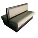 G & A PROVENCE-D-48 Double Plain Back Booth, Upholstered Padded Wood Back, 48"H, Wood Frame, Sold per Foot 1 image