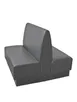 G & A QSM-D Quick Ship Modular Double Booth, 48L x 42H, Upholstered Vinyl, Wood Frame 1 image