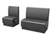 G & A QSM-S2 Single Plain Back Booth, 48"L x 26"D x 42"H, Fully Upholstered Vinyl 1 image