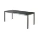 G & A STC3152 Rectangular 31x52 Outdoor Dining Table, Synthetic Teak Top, Brushed Aluminum Frame 1 image