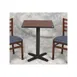 G & A T51 T Series Drop Leaf Table Top, Square-to-Round, 36x36, 1 Laminate, T-Mold Edge 1 image