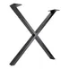 G & A TBX Series 28"W Dining Height X-Shaped Steel Table Base, Black Finish, Sold per Set 1 image
