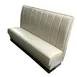G & A VERTICAL-1/4-42 Upholstered 1/4 Circle Corner Booth, 42"H, Channel Back, Solid Wood Frame, COM/Esprit Vinyl, Priced per Foot 1 image