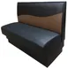 G & A WAVE-S-48 Single Plain Back Restaurant Booth, Upholstered Back & Seat, 48"H, Solid Wood Frame, COM Vinyl, Priced Per Linear Foot 1 image