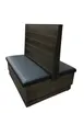 G & A WOODROW-D-42 Double Bead Board Back Restaurant Booth, 42"H, Wood Frame, Upholstered Seat, Sold per Foot 1 image