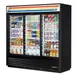 True GDM-69-HC-LD 78" 3-Section Thermal Glass Sliding Door Refrigerated Merchandiser 1 image