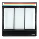 True GDM-69-HC-LD 78" 3-Section Thermal Glass Sliding Door Refrigerated Merchandiser 3 image