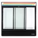 True GDM-69-HC-LD 78" 3-Section Thermal Glass Sliding Door Refrigerated Merchandiser 6 image
