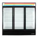 True GDM-72F-HC~TSL01 78" 3 Glass Swing Door Merchandiser Freezer in White 1 image