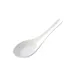 GET 020-3-W Chinese Soup Spoon 5-1/2"L Handle Melamine White, Break, Chip, Stain/Scratch Resistant 1 image