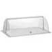 GET 10078 Frilich Dome Cover, 21-3/5" W x 13-7/10" D x 9-1/2" H, Plastic with Steel Knob, Clear 1 image
