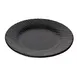 GET 15003218001 Cheforward Sustain Rim Plate, 12-1/2" Dia. x 1-1/2"H, Round, Melamine, Black 1 image