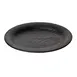 GET 15003266001 Cheforward Sustain Rim Platter, 17"L x 13"W x 1-3/4"H, Oval, Melamine, Black 1 image