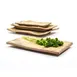 GET 15004062036 Cheforward Platter, 5-3/10" L x 3-9/10" W x 4/5" H, Small BPA Free Melamine Grain 1 image