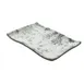 GET 15005062006 Cheforward Endure Platter, 5-3/10"L x 3-9/10"W x 4/5"H, Rectangular, Melamine, Grays 1 image