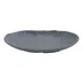Get 15005081005 Endure Plate, Oval, 9-1/10"L x 5-1/2"W x 1-3/5"H, Melamine, Weathered Onyx, Gray 1 image