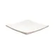 GET 15018121025 Cheforward Rainex Plate, 6"L x 6"W x 4/5"H, Square, White, Melamine, Dishwasher Safe 1 image