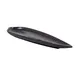 GET 15018131024 Rainex Leaf Platter, 14-1/5"L x 3-9/10"W x 1-1/10"H, Black, Melamine, BPA‑Free 1 image