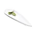 GET 15018131025 Cheforward Rainex Leaf Platter, 14"L x 3.9"W x 1.1"H, Melamine, White 1 image
