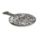 GET 15019052034 Cheforward Lapis Board, 15-1/4" x 9-3/5" x 1/2", Round, Handle, Melamine, BPA Free 1 image