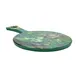 GET 15019052037 Cheforward Lapis Board, 15-1/4"L x 9-3/5"W x 1/2"H, Round Melamine with Handle 1 image