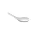 GET 151-RT-W Elite Global Solutions Soup Spoon, 5-5/8" White Melamine, Break/Chip Resistant, Dishwasher Safe 1 image