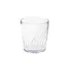 GET 2209-1-CL Tahiti™ Rocks Tumbler, 9 Oz. Clear Textured SAN, 3-1/4" Dia. x 3-1/2"H - 1 Dozen 1 image