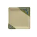 GET 252-18-TD Square Plate, 7" x 7", Melamine, Break‑Resistant, Dishwasher Safe, NSF - Dozen 1 image