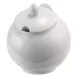 GET 2757350 Frilich Pure Nature Round China Bowl with Lid, 3.7 Qt (8‑7/10" Dia. x 10‑1/5" H), White 1 image